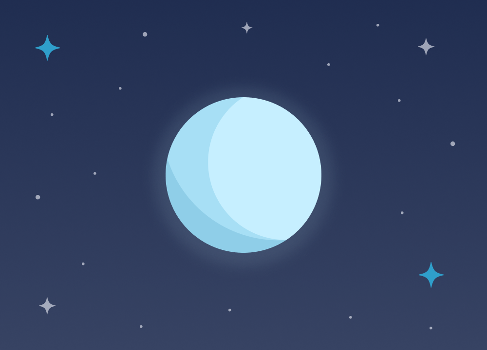 Blue Moon Marketing Full Moon Bundle image of glowing full moon in night sky, symbolizing growth and visibility offered in our second-tier Marketing Consulting plan.